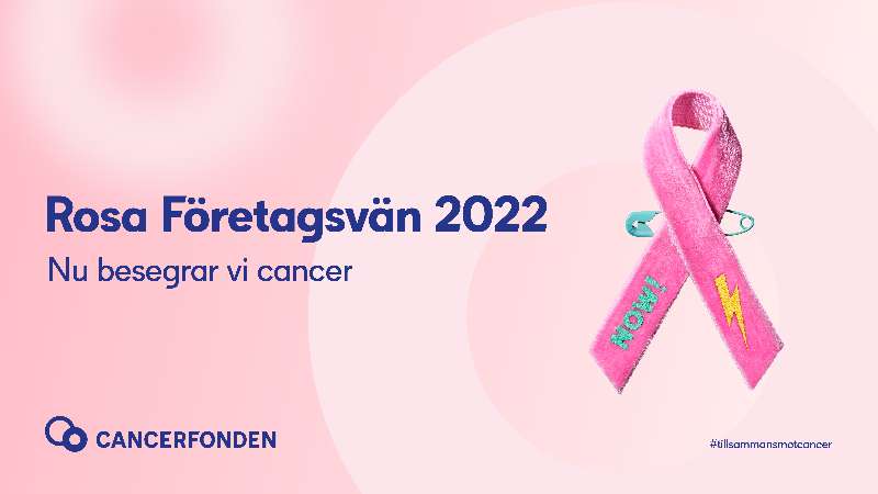 2B stödjer rosa bandet och cancerfonden