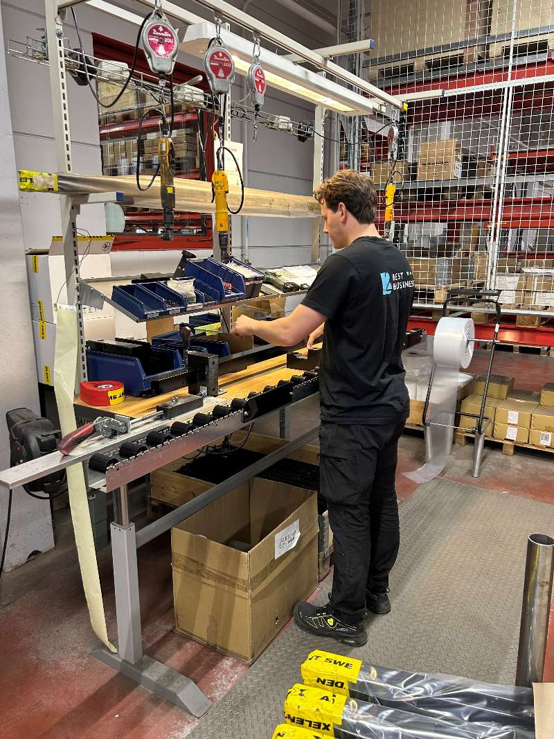 Operatören Christoffer i arbete 