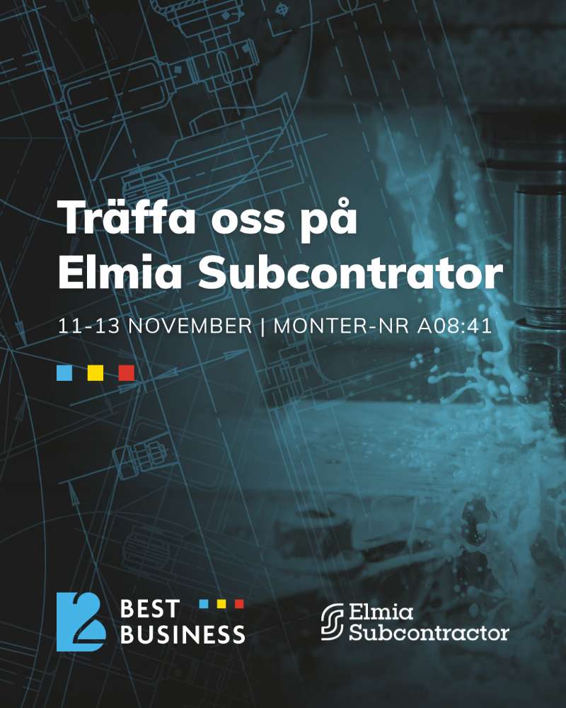 Träffa oss på Elmia Subcontractor 11-13 november!