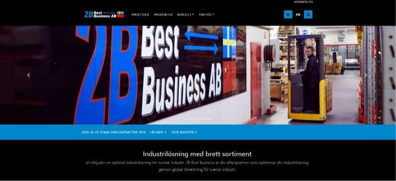 New website - 2B Best Business AB
